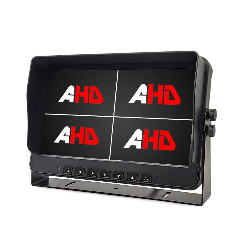 10.1 Inch 4CH AHD Inputs Quad Display Heavy Duty Vehicle Monitor
