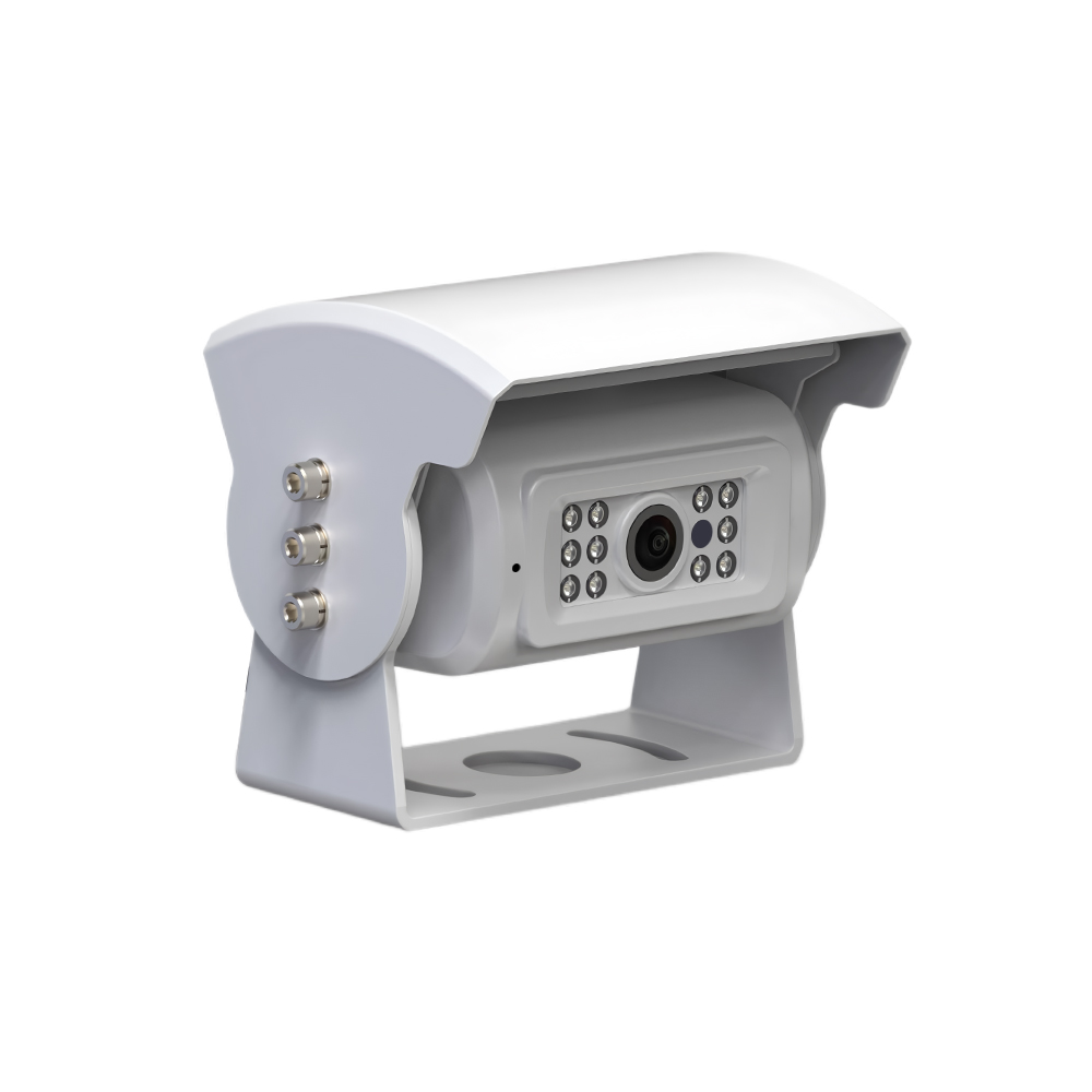 1080P Waterproof Rear View Camera With Auto Shutter White Color