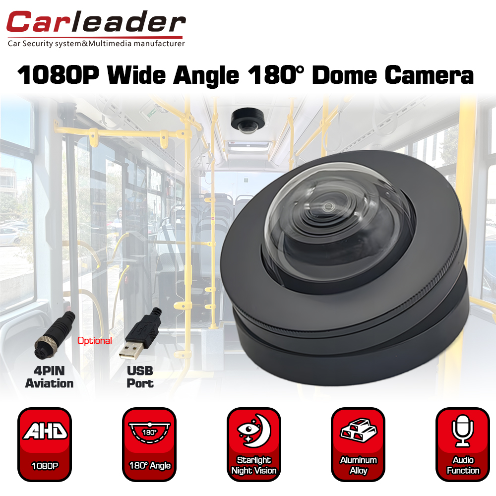 180 Degree Wide Angle Dome Camera for Vehicle