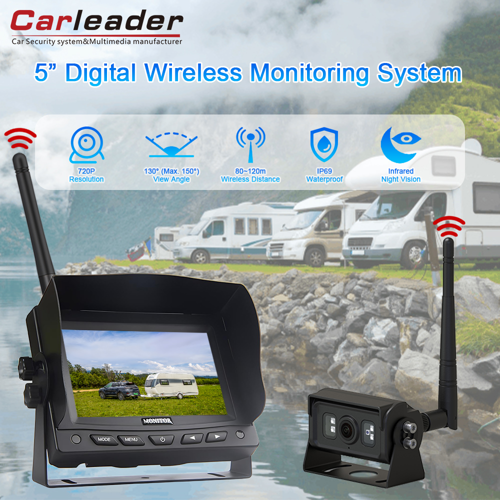Upgrade to smarter monitoring with Carleader 5-inch 2.4G LCD TFT Digital Wireless Camera System