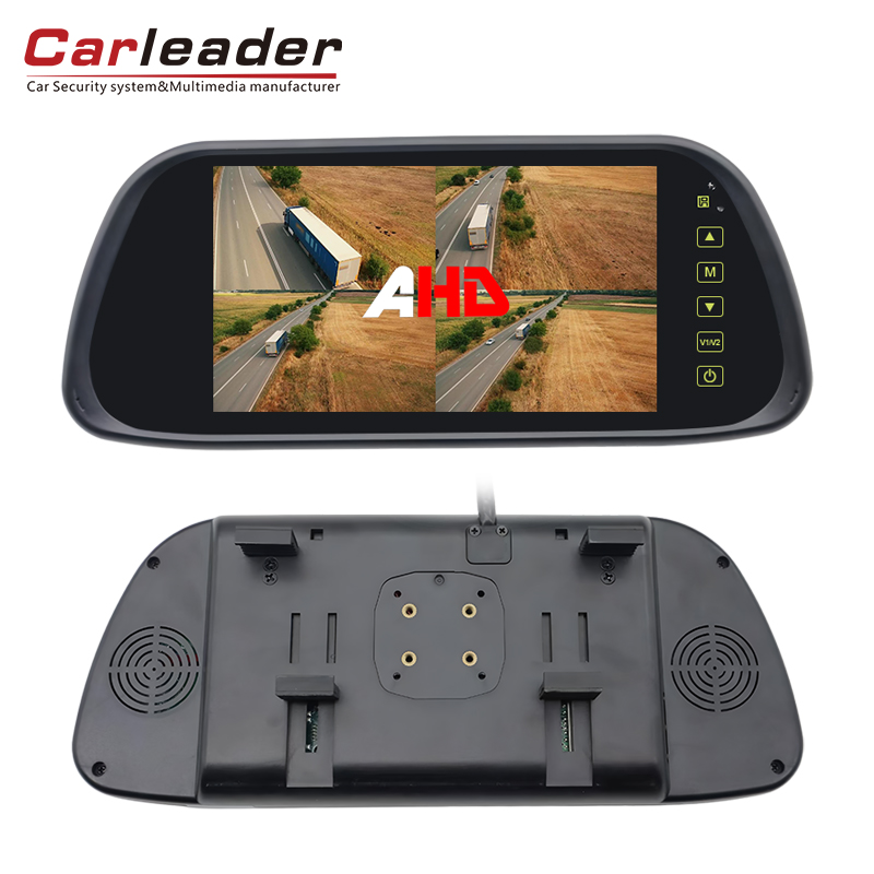 Upgrade Your Vehicle's Vision with Carleader 2 in 1 Installation 7 Inch Quad AHD Rearview Mirror Monitor