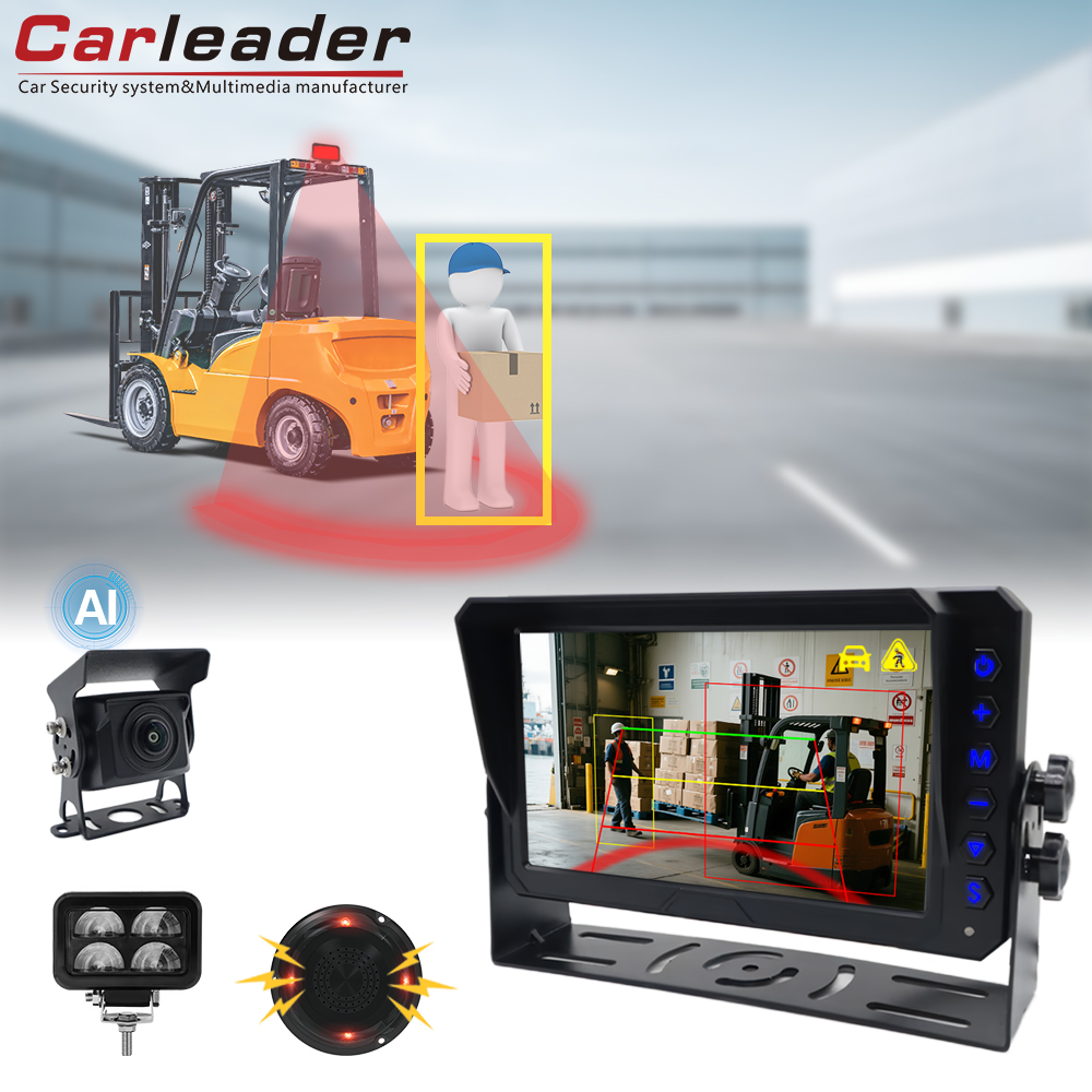Carleader AI Detection Monitoring System With U-Shape Warning Light For Forklift