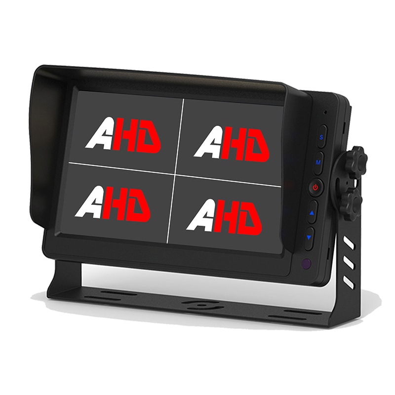 Carleader 7 Inch 4CH AHD Inputs Quad View Display Monitor Enhance Your Driving Security