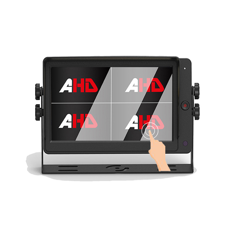 Carleader 7 Inch 4CH Quad Split Display Touch Screen AHD Monitor for Clear, Reliable Vehicle Surveillance