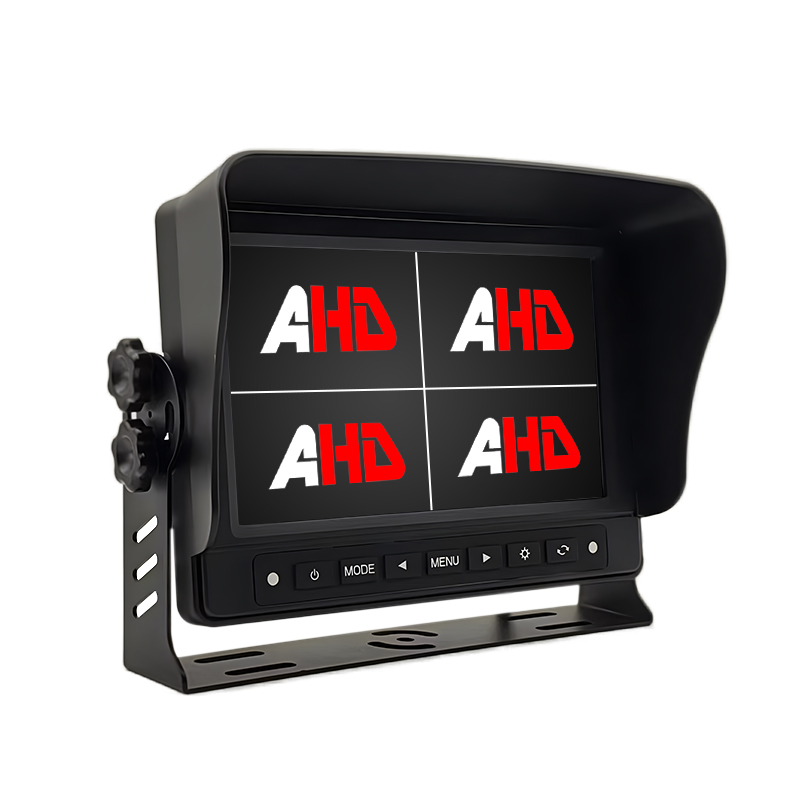 Carleader 7 Inch Waterproof Quad Split Display Heavy Duty Truck Monitor