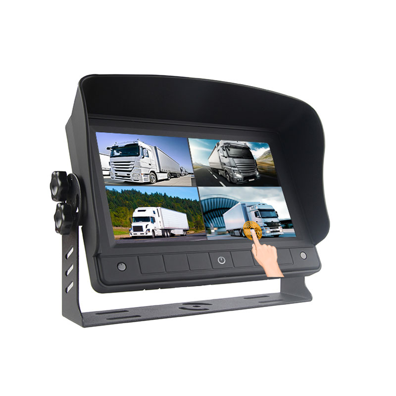 Carleader 7 Inch Touch Screen Quad Split Display Vehicle AHD Monitor