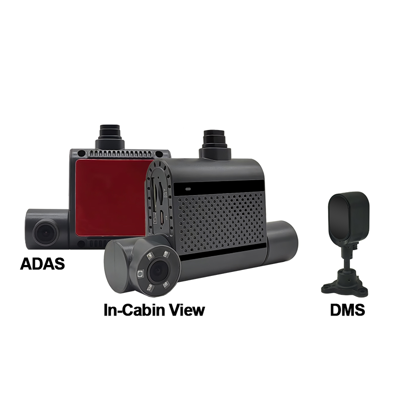 3CH ADAS+DMS Dual Lens AI Dash Camera 4G+GPS+WIFI Module