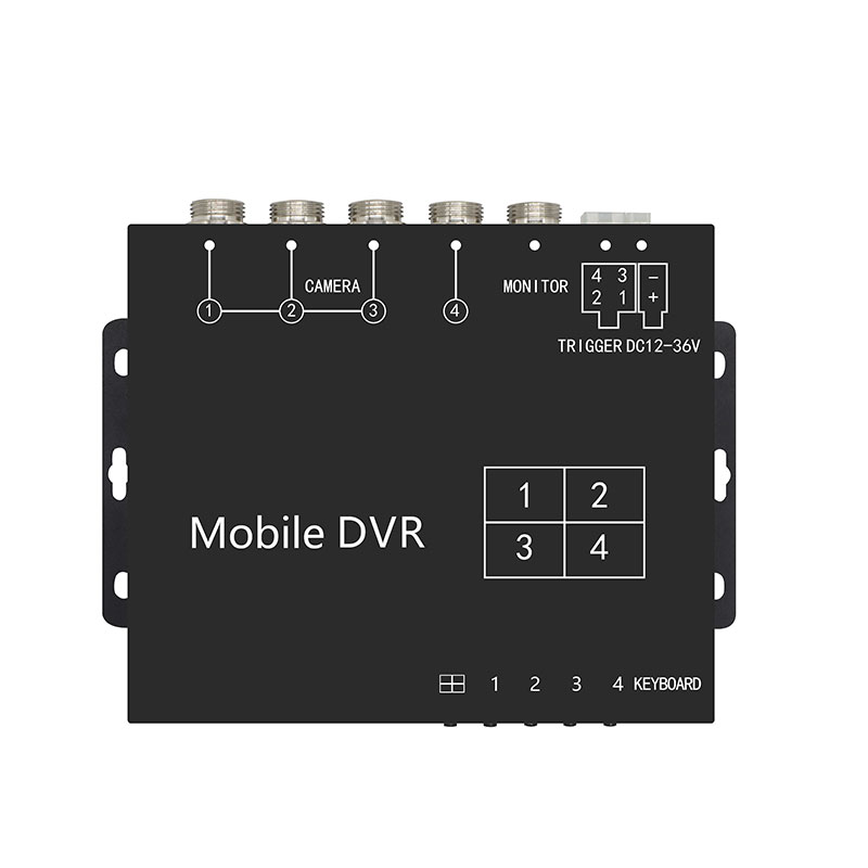 4CH AHD Vehicle DVR with 512GB Recording and Multi-Camera Split View