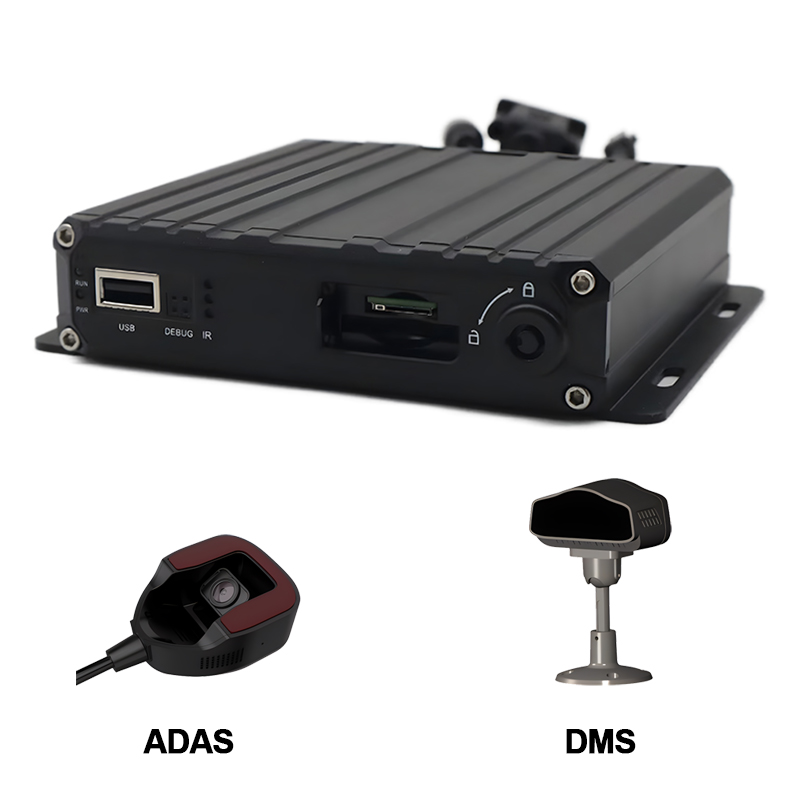 4CH AI Intelligent Mobile DVR With DSM and ADAS Camera