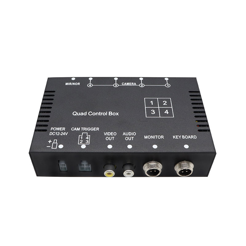 4CH Vehicle Video Control Box for Multi-Camera Display and Camera Switching