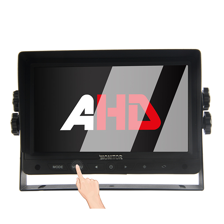 7 Inch 2CH AHD Inputs Car Monitor with Touch Buttons