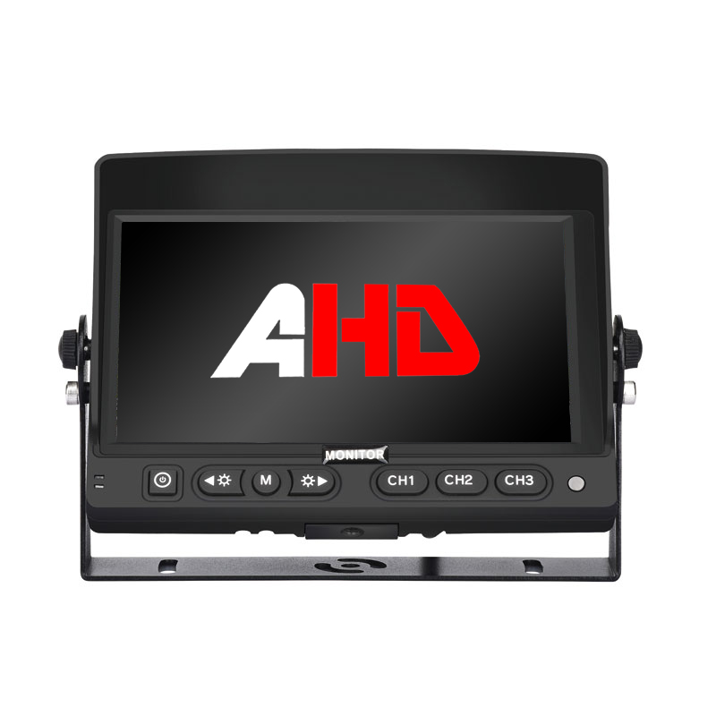 7 Inch 3CH AHD Inputs Vehicle Backup Monitor