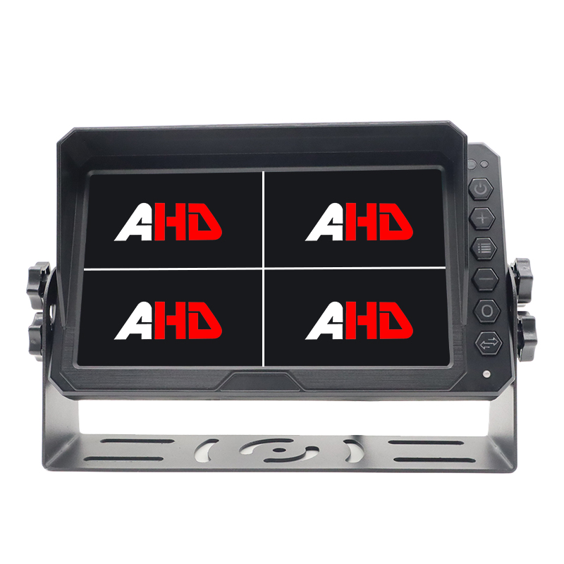7 Inch 4CH Quad Display AHD Heavy Duty Vehicle Backup Monitor