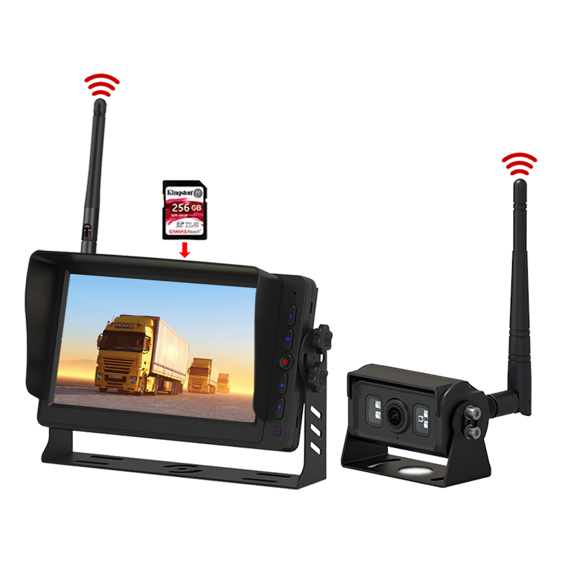 7 inch DVR Recording 2.4GHz Digital Wireless Monitoring System