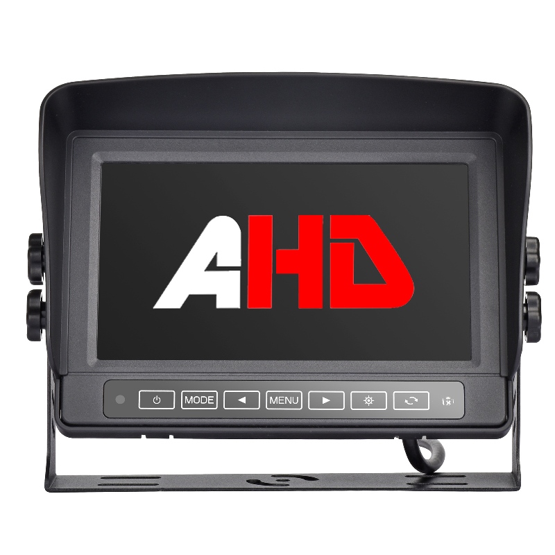 7 inch Waterproof 2CH AHD input Vehicle Monitor With Touch Button