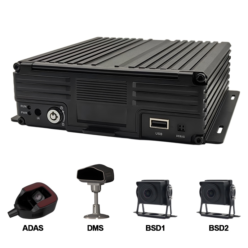 8CH AI HDD Mobile DVR Support ADAS+DMS+BSD