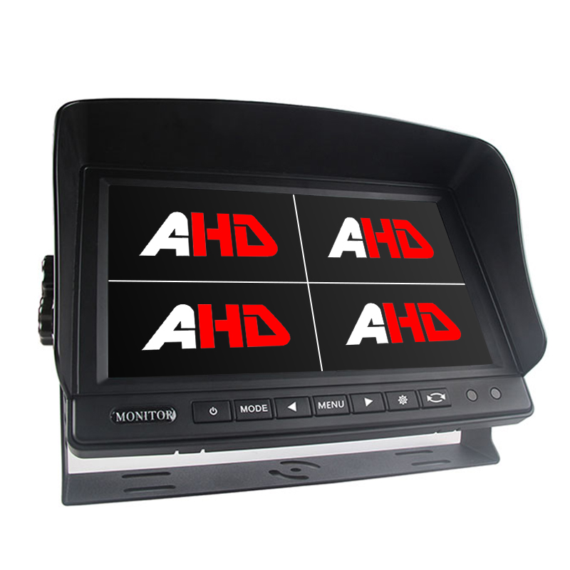 9 Inch 4CH AHD Inputs Quad Display Heavy Duty Vehicle Monitor