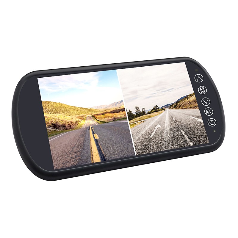 Carleader 7 inch Dual Split AHD Vehicle Mirror Monitor