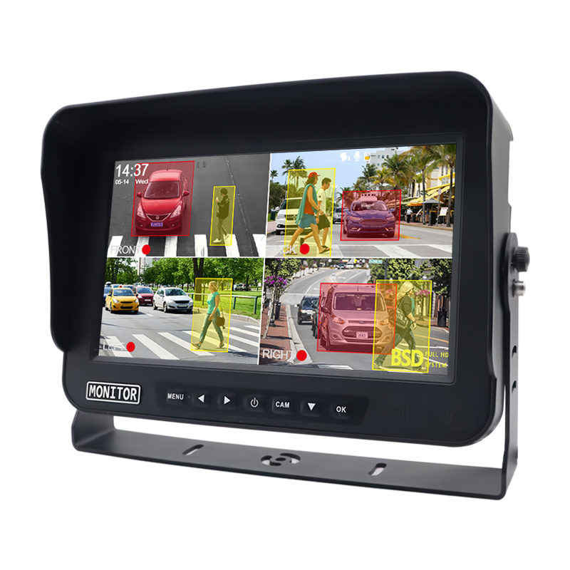 10.1 inch 4-channel blind spot detection system